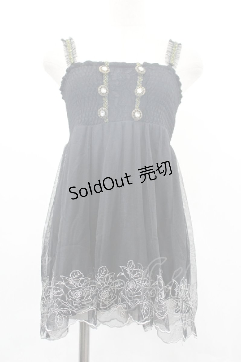 画像1: axes femme / ベアトップアウターキャミ M クロ I-26-05-16-022-AX-TO-SA-ZI (1)