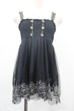 画像1: axes femme / ベアトップアウターキャミ M クロ I-26-05-16-022-AX-TO-SA-ZI (1)