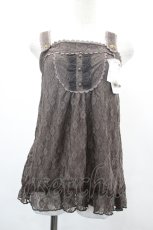 画像1: axes femme / 総レースアウターキャミ M チャ I-26-05-16-023-AX-TO-SA-ZI (1)