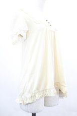 画像3: axes femme / レース重ね半袖カットソー  アイボリー I-26-05-16-028-AX-TO-SA-ZI (3)
