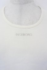 画像4: INGEBORG / ロゴ刺繍五分袖カットソー S アイボリー I-26-05-18-024-LO-BL-SA-ZI (4)