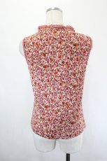画像2: PINK HOUSE FLEUR ROUGE / バラガラノースリーブトップス L ピンク I-26-05-18-028-LO-TO-SA-ZI (2)