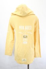 画像2: PINK HOUSE / ワッペン付きフード長袖カットソー L イエロー I-26-05-18-034-LO-TS-SA-ZI (2)