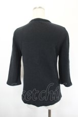 画像2: INGEBORG / ロゴニット半袖トップス L ブラック I-26-05-18-042-LO-TO-SA-ZI (2)
