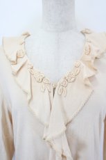 画像4: INGEBORG / 襟袖フラワーモチーフ付八分袖トップス 11 オレンジ I-26-05-18-044-LO-TO-SA-ZI (4)