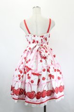 画像3: Angelic Pretty / Charming Cherryジャンパースカート  白 I-26-05-18-048-AP-OP-SA-ZI (3)