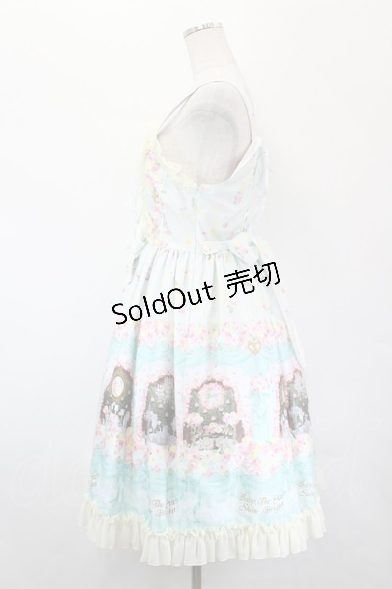 画像2: BABY,THE STARS SHINE BRIGHT / 夢色に花舞うPrincess Garden Partyリボンビスチェジャンパースカート  ミント I-26-05-18-049-BA-OP-SA-ZI (2)