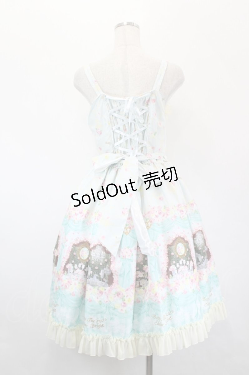 画像3: BABY,THE STARS SHINE BRIGHT / 夢色に花舞うPrincess Garden Partyリボンビスチェジャンパースカート  ミント I-26-05-18-049-BA-OP-SA-ZI (3)