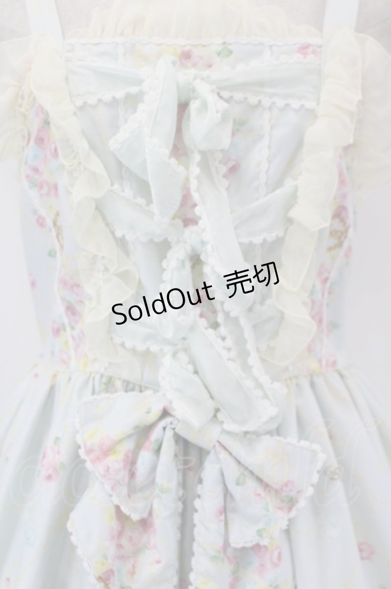 画像5: BABY,THE STARS SHINE BRIGHT / 夢色に花舞うPrincess Garden Partyリボンビスチェジャンパースカート  ミント I-26-05-18-049-BA-OP-SA-ZI (5)