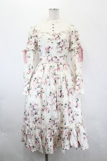 Victorian maiden / ロココブーケマロリードレス 白Xピンク I-26-05 Victorian maiden / ロココブーケマロリードレス 白Xピンク I-26-05