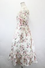 画像2: Victorian maiden / ロココブーケマロリードレス  白Ｘピンク I-26-05-18-051-CL-OP-SA-ZI (2)