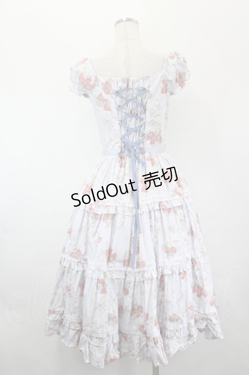 画像3: Victorian maiden / イングリッシュベリーリボンティアードロングドレス  サックス I-26-05-18-053-CL-OP-SA-ZI (3)