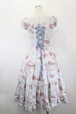 画像3: Victorian maiden / イングリッシュベリーリボンティアードロングドレス  サックス I-26-05-18-053-CL-OP-SA-ZI (3)