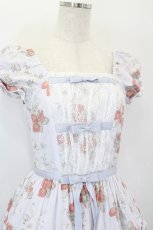 画像4: Victorian maiden / イングリッシュベリーリボンティアードロングドレス  サックス I-26-05-18-053-CL-OP-SA-ZI (4)
