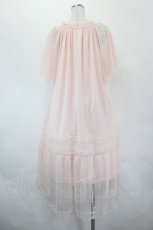 画像3: axes femme / フレアスリーブチュールワンピース F ピンク I-26-05-18-065-AX-OP-TE-ZI (3)