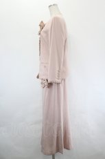 画像2: INGEBORG / ノーカラージャケット&ペンシルスカートセットアップ M ピンク I-26-05-18-076-LO-SK-SA-ZI (2)