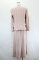 画像3: INGEBORG / ノーカラージャケット&ペンシルスカートセットアップ M ピンク I-26-05-18-076-LO-SK-SA-ZI (3)
