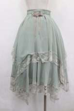 画像3: axes femme / 裾レースイレヘムスカート  ミント I-26-05-18-108-AX-SK-SA-ZI (3)