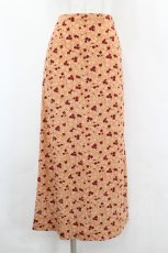 画像1: PINK HOUSE / 横ボタン花柄スカート  オレンジ I-26-05-18-116-LO-SK-SA-ZI (1)