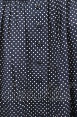 画像4: INGEBORG / 水玉前開きスカート  ネイビー I-26-05-18-120-LO-SK-SA-ZI (4)