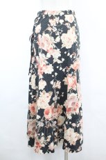 画像3: INGEBORG / 編み下げ&斜め切替カットスカート  ブラック I-26-05-18-126-LO-SK-SA-ZI (3)