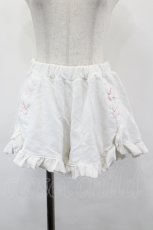 画像1: Honey Cinnamon / サイド編みスウェットショートパンツ  白Ｘピンク I-26-05-18-127-LO-PA-SA-ZI (1)