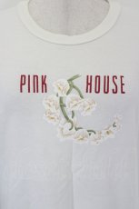 画像4: PINK HOUSE / フラワー&ロゴpt半袖Tシャツ  アイボリー I-26-05-18-016-LO-TS-SA-ZI (4)