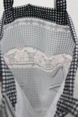 画像3: BABY,THE STARS SHINE BRIGHT / くみゃちゃんのSweet Heart Check柄ミニトートバッグ   I-26-05-18-140-BA-BG-TE-ZI (3)