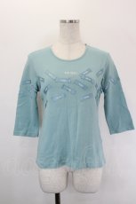 画像1: PINK HOUSE / タグいっぱいＴシャツ M グリーン I-26-05-18-017-LO-TS-SA-ZI (1)