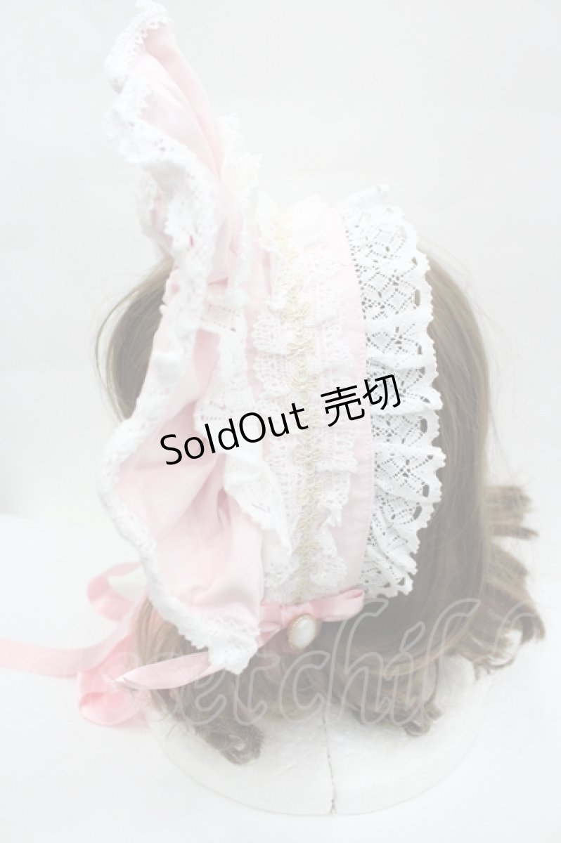 画像3: BABY,THE STARS SHINE BRIGHT / Rose Lace Rococoボンネット  ピンクＸ白 I-26-05-18-145-BA-AC-SA-ZI (3)