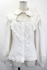 画像1: IMVAL / Heart Shirt  白 I-26-05-20-006-PU-BL-SA-ZI (1)