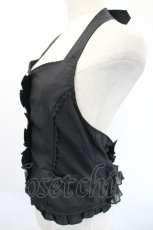 画像2: axes femme POETIQUE / ホルターフリルベスト  黒Ｘシルバー I-26-05-20-054-AX-TO-SA-ZI (2)