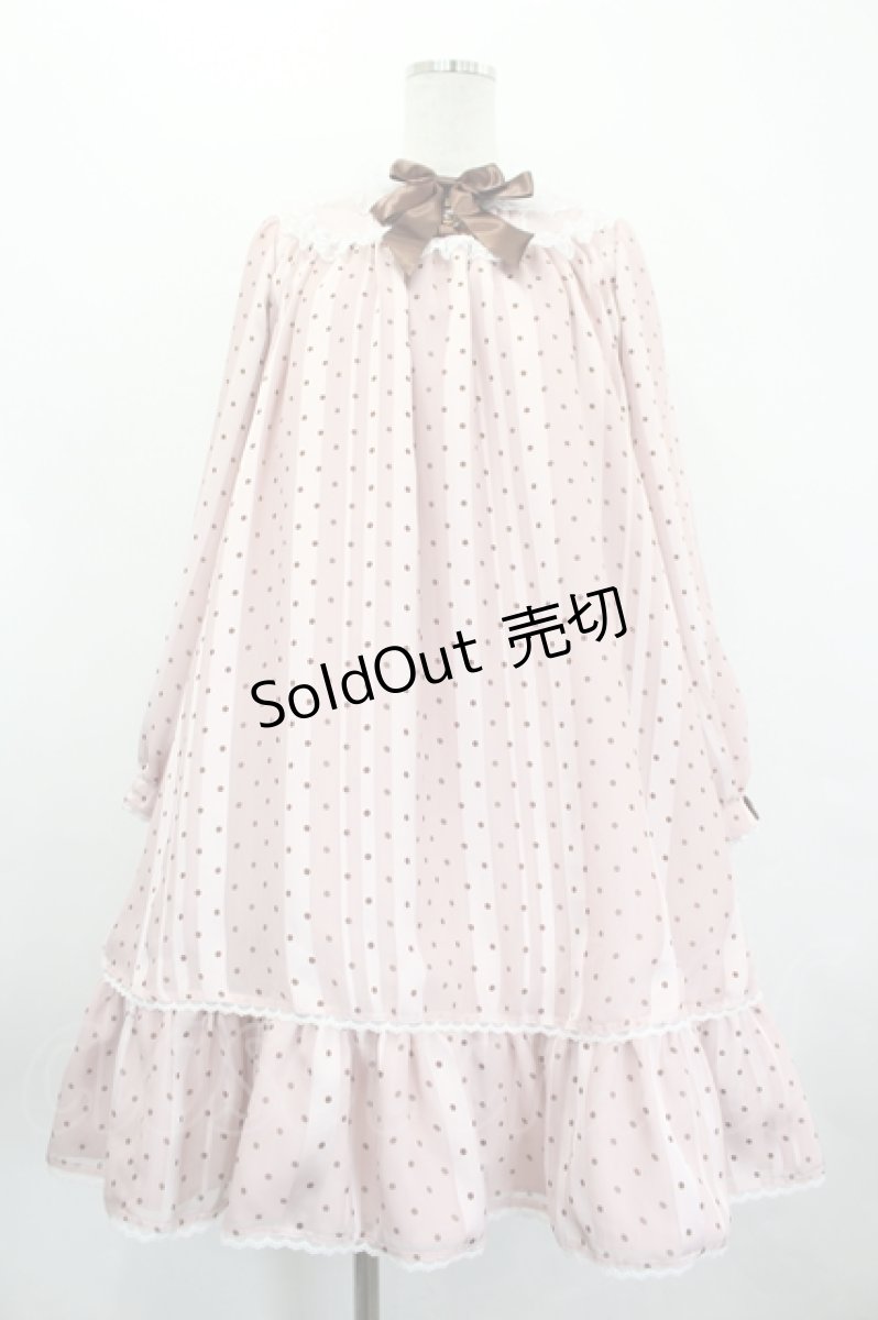 画像1: Angelic Pretty / Sweet Dotシフォンワンピース  ピンク I-26-05-20-066-AP-OP-SA-ZI (1)