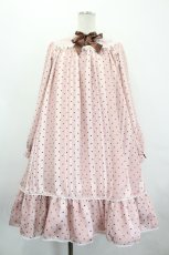 画像1: Angelic Pretty / Sweet Dotシフォンワンピース  ピンク I-26-05-20-066-AP-OP-SA-ZI (1)