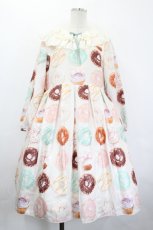 画像1: Leur Getter / Pastel Donuts袖付きワンピース  オフ白 I-26-05-20-072-LU-OP-SA-ZI (1)