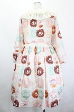 画像2: Leur Getter / Pastel Donuts袖付きワンピース  オフ白 I-26-05-20-072-LU-OP-SA-ZI (2)