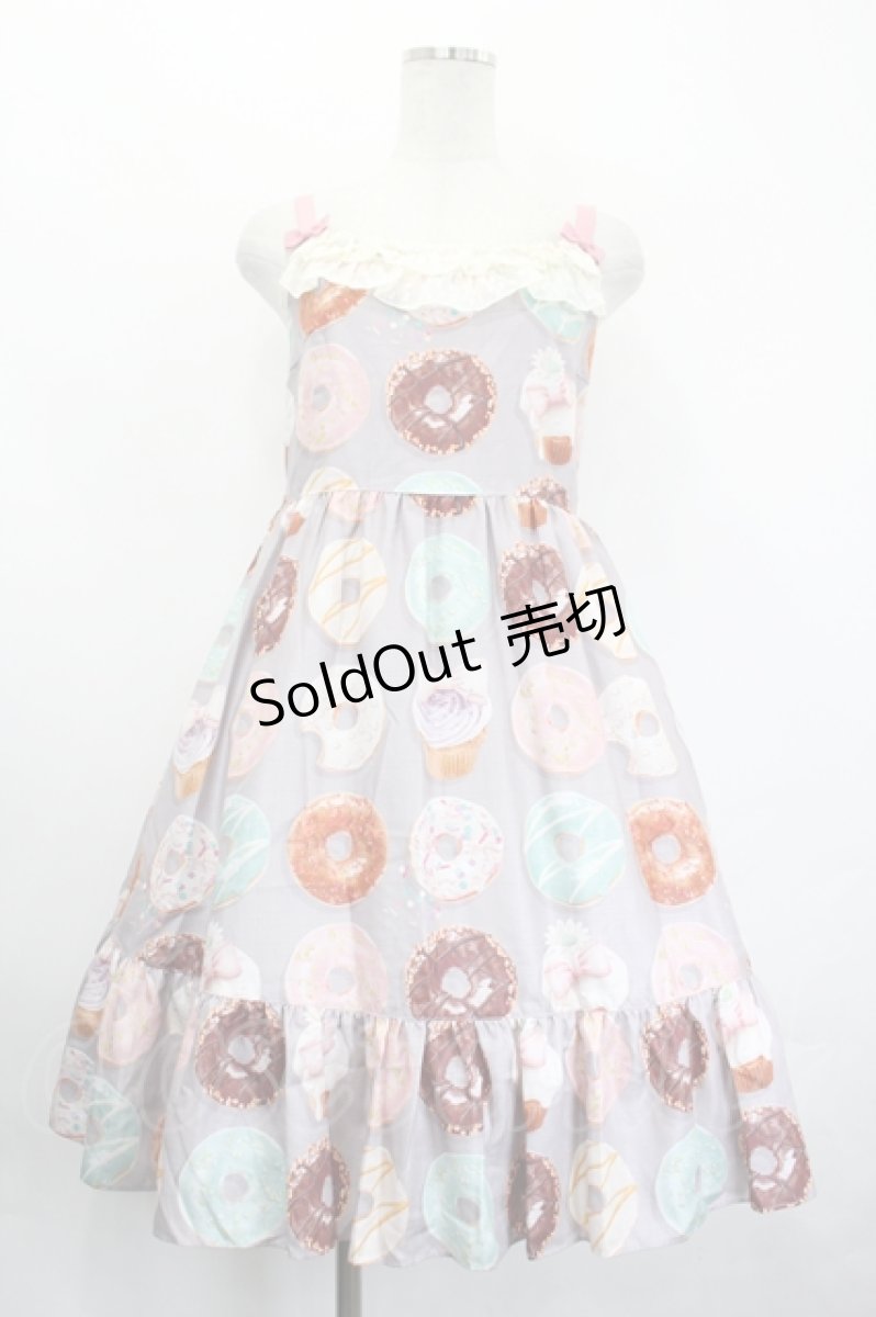 画像1: Leur Getter / Pastel Donutsキャミワンピース  グレー I-26-05-20-073-LU-OP-SA-ZI (1)