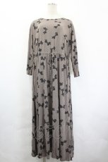 画像1: INGEBORG / ドットリボンpt.ナイティワンピース＆ヘアバンドセット  ブラウン I-26-05-20-081-LO-OP-SA-ZI (1)