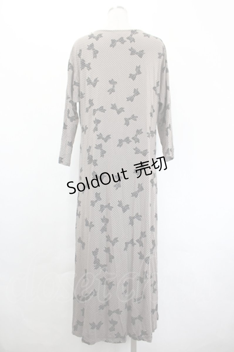 画像2: INGEBORG / ドットリボンpt.ナイティワンピース＆ヘアバンドセット  ブラウン I-26-05-20-081-LO-OP-SA-ZI (2)