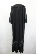 画像2: INGEBORG / フリルカラーワンピース  黒 I-26-05-20-082-LO-OP-SA-ZI (2)