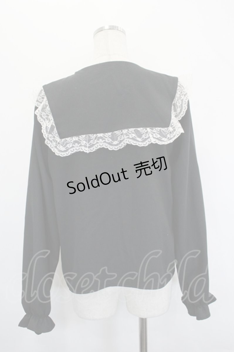 画像4: MA*RS / 十字架刺繍ブラウス  黒Ｘ白 I-26-05-20-008-GO-BL-SA-ZI (4)