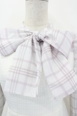 画像3: evelyn / ドッキングツイードワンピース  ピンクチェックＸ白 I-26-05-20-086-LO-OP-SA-ZI (3)