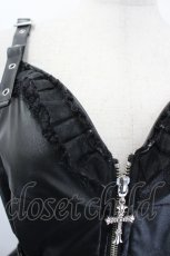画像3: QOOZA / ONE PIECE × QOOZA / PERONA FAUX LEATHER DRESS  黒 I-26-05-20-089-PU-OP-SA-ZI (3)