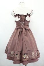 画像2: Amavel / Antique Bear Parade ジャンパースカート  ブラウン I-26-05-20-096-CA-OP-SA-ZI (2)