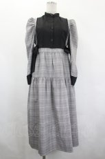 画像1: axes femme POETIQUE / サイドリボンビスチェ付ワンピース  ブラック I-26-05-20-110-AX-OP-SA-ZI (1)