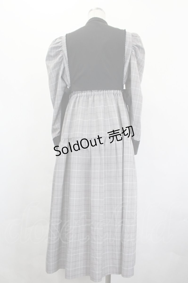 画像2: axes femme POETIQUE / サイドリボンビスチェ付ワンピース  ブラック I-26-05-20-110-AX-OP-SA-ZI (2)