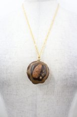 画像1: Q-pot. / Almond CupCakeネックレス  ブラウンＸゴールド I-26-05-20-112-QP-AC-SA-ZI (1)