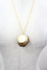 画像2: Q-pot. / Almond CupCakeネックレス  ブラウンＸゴールド I-26-05-20-112-QP-AC-SA-ZI (2)