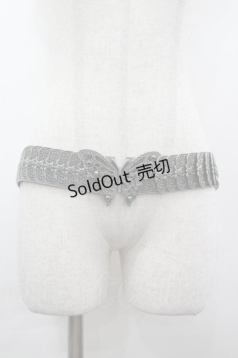 画像1: Ozz oneste / 蝶金具ベルト  シルバー I-26-05-20-119-OO-ZA-SA-ZTK054 (1)