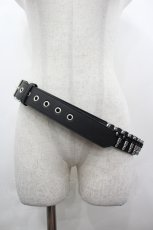 画像1: PUNK/買取対象外 / 銃弾モチーフベルト  黒ｘシルバー I-26-05-20-120-PU-ZA-SA-ZI (1)